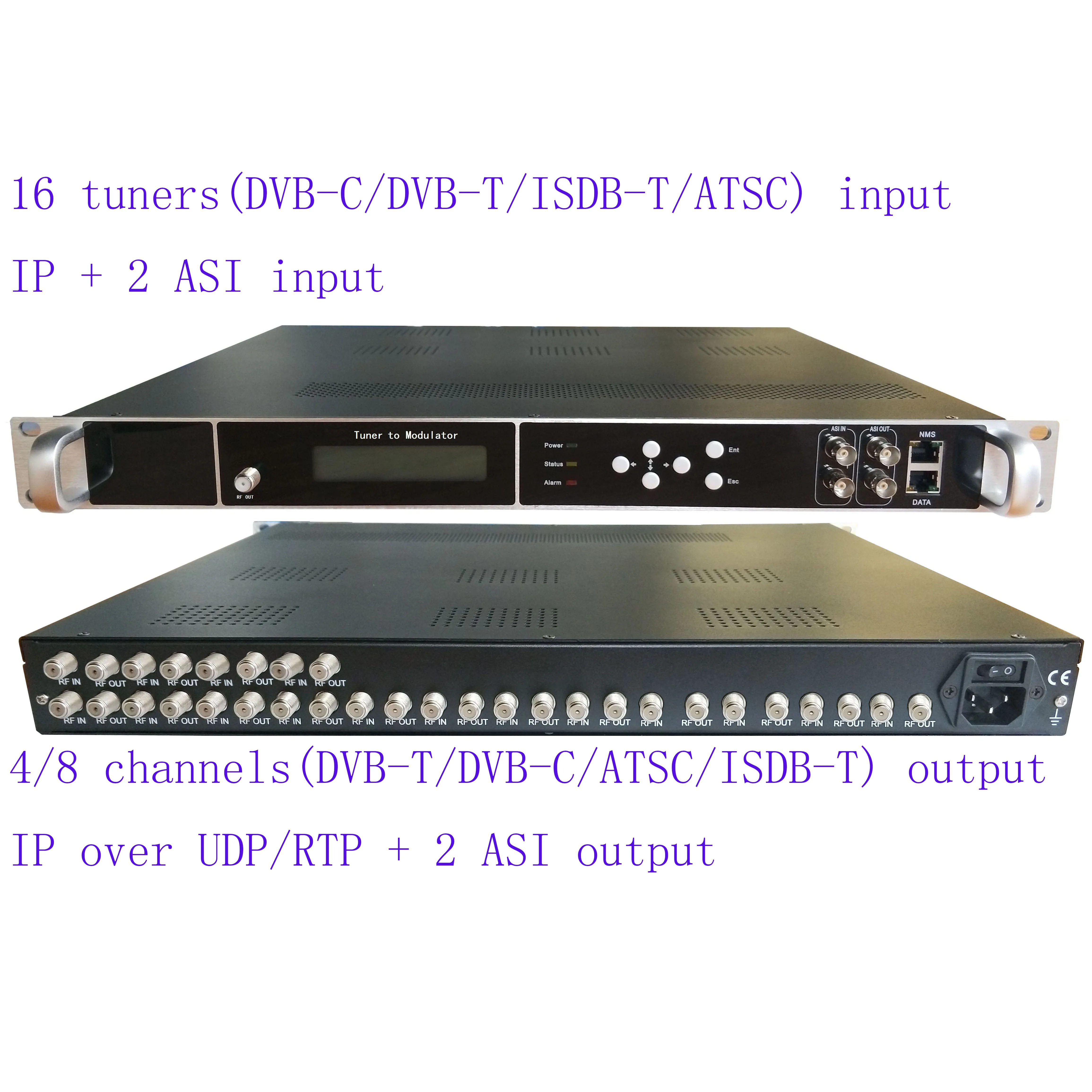 airport Roadblock Analytical Mod de 16 dvb-s2/s pentru dvb-t catv modulator, 16 modul dvb-t tuner pentru  dvb-t rf modulator, tv headend pentru scoala/spital/hotel ~ priza / I-dt.ro