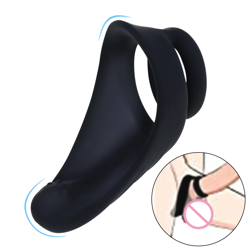 Counterpart front Distribute Silicon dual penis inel premium elastic inel de penis mai greu erectie  puternica consolidarea jucărie sexuală pentru bărbați și cupluri juca ~  Jucarii Sexuale / I-dt.ro