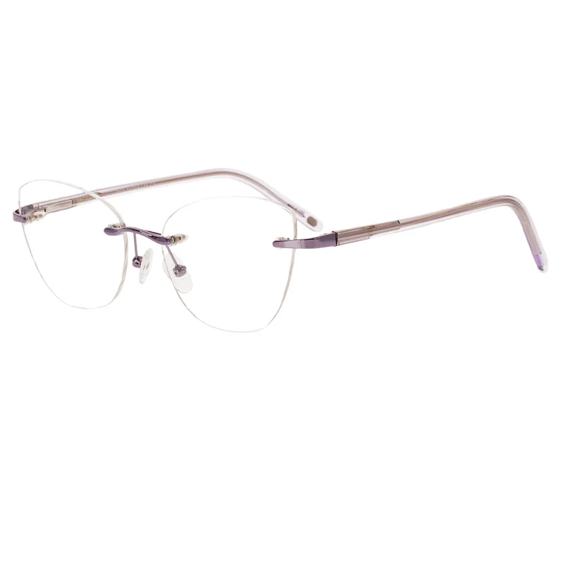 China fabrica de fără ramă rame ochelari de vedere femei, bărbați lectură optică cadru cu acetat de templu Bărbați Ochelari I-dt.ro
