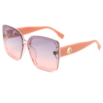 Noul retro mare cadru pătrat sunglasse pentru femei 2020 brand de lux de designer de epocă gradient de lentile de ochelari de soare doamnelor nuante