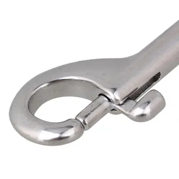 304 din Oțel Inoxidabil 70mm Argint Pivotant-Eye Bolt Snap Hook Ochi Rotund Pivotant Breloc Curea Pachet de 5