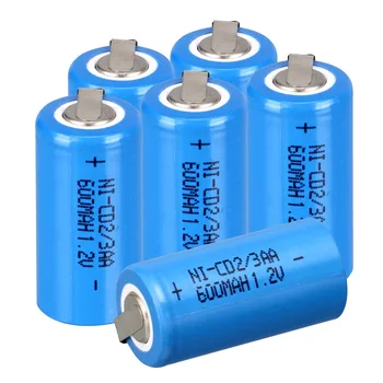 2/3 AA Acumulator 600mAh Ni-Cd 1.2 V nicd Acumulator Baterii Albastru - mai mult , mai ieftin-