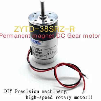 ZYTD-38SRZ-R Permanent magnet DC motor,DC motor de Viteze DIY mașini de Precizie,de mare viteză motor rotativ 12V 24V
