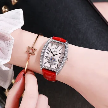 Noua centura doamnelor ceas de apă diamond silver caz digitale tendință femei cuarț ceas Ceasul Elev