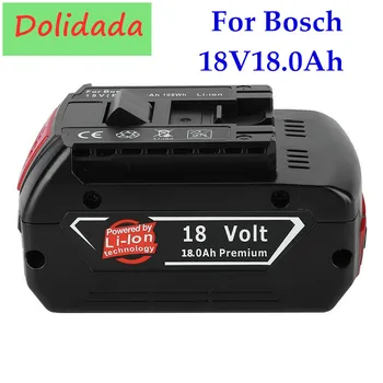 Original 18V18000mAh Reîncărcabilă Pentru Bosch 18V18.0Ah Baterie de Rezervă Portabil de Înlocuire BAT609 semnalizator+3A Încărcător