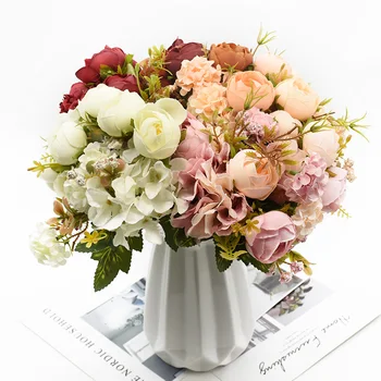30 CM Artificiale boboc de trandafir buchet camera de zi, mobilier de Mătase flori decorative Acasă Diy accesorii decor Nunta Bonsai