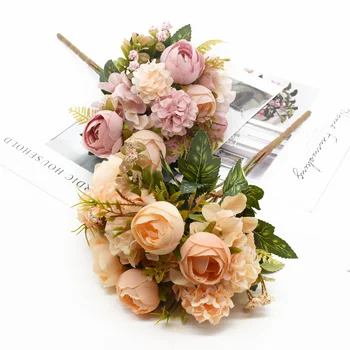 30 CM Artificiale boboc de trandafir buchet camera de zi, mobilier de Mătase flori decorative Acasă Diy accesorii decor Nunta Bonsai