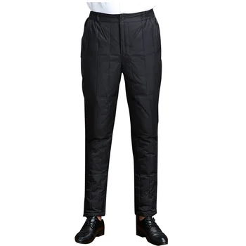 2020 Barbati Gros Talie Mare Warm-Păstrarea Pantaloni de Iarnă Simplu de Presiune Cablu jos Vata Pantaloni