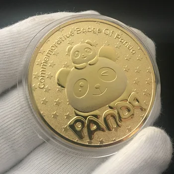 Monede Big Panda Baobao China Comemorative Colecție de Artă Cadou Negru și Ursul alb moneda
