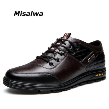 Misalwa Misalwa 2021 Nou Mens Pantofi Casual Înălțime Crește Stil Britanic De Moda Toamna Apartamente Barbati Incaltaminte Pantofi Cu Lift
