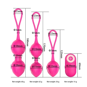 10 Viteza Vibrator Kegel Bile Ben wa mingea G Spot Vibrator Wireless de Control de la Distanță Vaginale strângeți Exercițiu jucarii sexuale pentru Femei