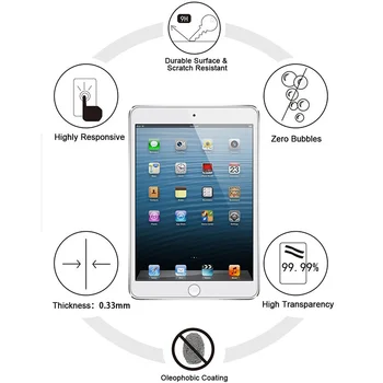 9H Premium Ecran Protector Pentru iPad mini 4 Tempered Glass Pentru Apple iPad Mini4 A1538 A1550 7.9 Clar Față Film Protector 2.5 D