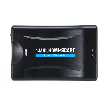 1080P MHL HDMI La SCART Audio-Video de Lux Convertor de Semnal AV Adaptor Receptor HD TV STB DVD-ul cu Cablu USB