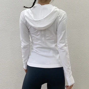BINȘI Yoga Tricou Sport Top Femei cu Glugă Exercițiu Sport Femei Camasa Slim Sala de Fitness de Top de Funcționare Tricouri Antrenament Maneca Lunga