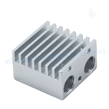 1 BUC Imprimanta 3D radiator Cap j-cap radiator V6 Extruder cu Cap Dublu din Aluminiu Bloc Radiator Pentru E3D Imprimantă 3D Piese