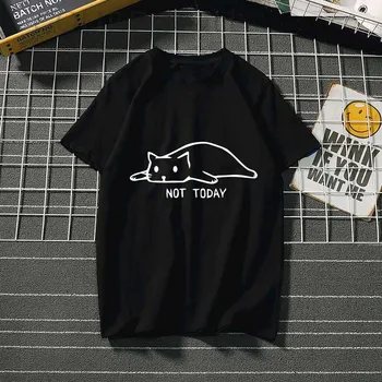 Harajuku nu azi Pisica Minunat Scrisoare de Imprimare tricou femei O-Gat Maneci Scurte pentru femei kawaii Casual de Vara Tricou femei tricouri