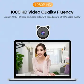 Full HD 1080P camera web USB Cu Microfon Flexibil Rotativ Pentru Laptop-uri Desktop pentru Conferințe Video Streaming Live Web Cam, Web Camera