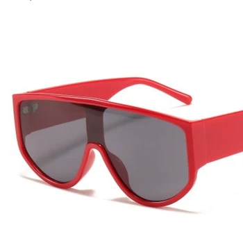Supradimensionate Pătrat Una Bucata ochelari de Soare Femei 2020 Brand de Lux de Designer Retro Mare Cadru Ochelari de Soare Barbati Larg Picioarele Nuante UV400