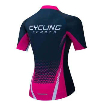 Teleyi Femei ciclism jersey 2021 Nou ciclu de îmbrăcăminte topuri cu maneci scurte CoolMax MTB vetement femme Luminoase de culoare uzura sport