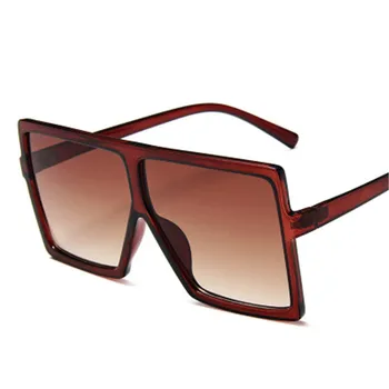 Ochelari de soare pentru Femei Brand Designer de Mare Cadru Pătrat de Epocă Supradimensionat ochelari de Soare cu Ridicata de Călătorie Doamnelor Nuante UV 400