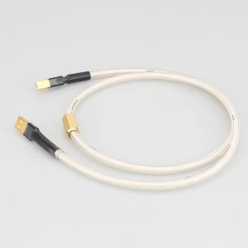 Audiocrast A26 Argint placat cu QED Hifi Cablu usb de Înaltă Calitate 6N OCC Tip a-B DAC a Datelor prin Cablu USB