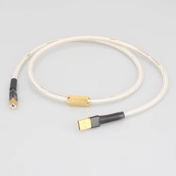 Audiocrast A26 Argint placat cu QED Hifi Cablu usb de Înaltă Calitate 6N OCC Tip a-B DAC a Datelor prin Cablu USB