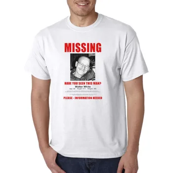 Walter White Persoană Dispărută Flyer / Poster T-Shirt - Heisenberg Amuzant Meth 2020 Moda Barbati Imprimat Tricouri Tricou Personalizat Design