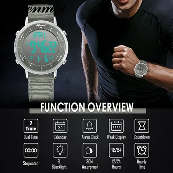 Shifenmei Ceasuri Bărbați Impermeabil Sporturi Ceas Casual pentru Bărbați Ceasuri de mana Digital cu LED-uri Ceas Barbati relogio feminino 1144