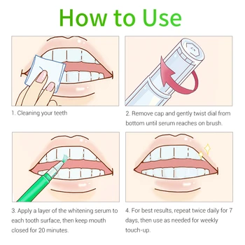 LANBENA Albirea Dintilor Creion de Lamaie Indeparteaza Gelul de Curățare Placa Petele Dentare Instrumente Perie Orală Eficientă Dinți de îngrijire de Igienă 3ml