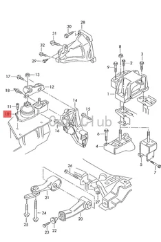 Motorului Motor Transmisie Kit Montare Motor Perna de Cauciuc Amortizor Suport 7M3199132 7M0199132 pentru V W Sharan Ford