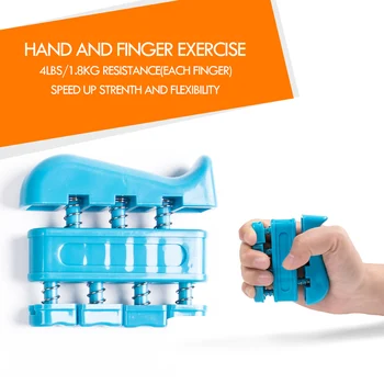 5PCS/Set Reglabil de Prindere de Mână Deget Întăritor Antrenament Kit de Recuperare Musculara Mână de Prindere Practicanta și de Relief de Stres Mingea