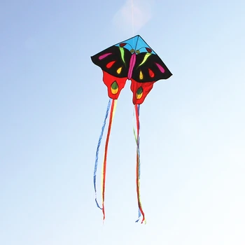 Livrare gratuita fluture zmeu care zboară în aer liber, jucării nailon zmeu fabrică pentru copii roata sarpe vultur scrupule albatros strălucire cablu