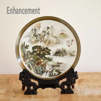 Jingdezhen Famille Crescut Ceramica Placa Noul Design Decorativ Farfurie De Portelan Living Modern Artizanat