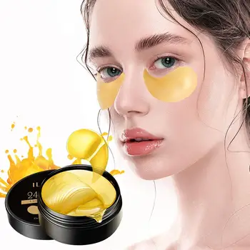 Aur Colagen Masca pentru Ochi Eye Patch-uri pentru Cerc Închis Hidratantă pentru Ochi Pad Anti-Riduri Hranitoare