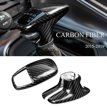 Real Fibra de Carbon Schimbătorului de Viteze Capac Garnitura Schimbătorului de Cap Decor pentru Dodge Challenger Încărcător-2019