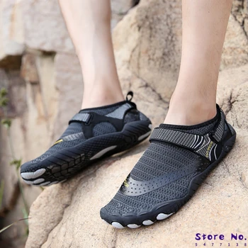 Vara Aqua Pantofi Pantofi ochiurilor de Plasă de Mari Dimensiuni 36-47 Bărbați uscare Rapidă Plaja trecere prin vad Pantofi Velcro Vinde Bine Pantofi pentru Bărbați