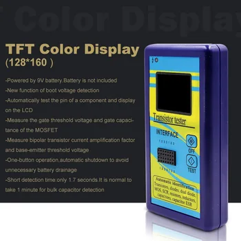 M328 LCD Tranzistor Tester TFT Color Caz 128*160 Dioda Tiristor Capacitate de Rezistență Inductanță MOSFET ESR LCR Metru