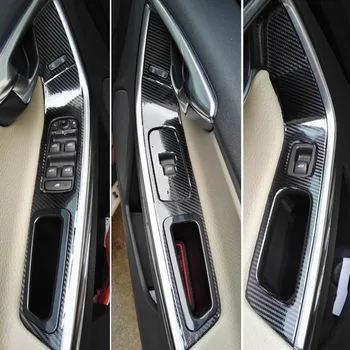 Pentru Volvo XC60 2013-2018 Interior Panou de Control Central Mânerul Ușii 5D Fibra de Carbon Autocolante, Decalcomanii Auto styling Dotari