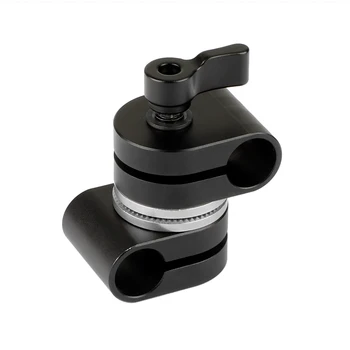 HDRIG Reglabil 15mm Dual Tijă de Prindere cu Adaptor ARRI Rozeta pentru Accesorii aparat de Fotografiat