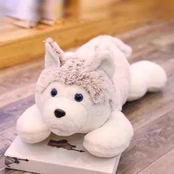 1 buc 60/90/110cm Kawaii Husky Jucării de Pluș Drăguț Simulare Câine Husky Jucării de Pluș Umplute Papusa Copii HuskyToys Cadou pentru Copii Fete