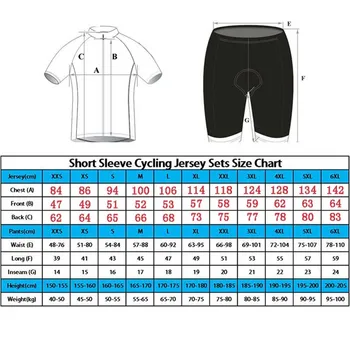 2020 albastru Haine de Ciclism Stabilit maneci Scurte Jersey și salopete pantaloni scurți Kit de Vară pentru Bărbați îmbrăcăminte biciclete MTB Ropa Ciclismo Mailot hombre
