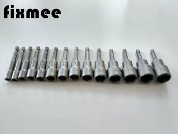 14pcs 6mm~19mm Profesionale Magnetic Nut Driver Set Metric Mufa 1/4