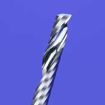 10buc 2.5x12mm Singur Flaut Spirală Cutter 3A Calitate de TOP CNC End Mill Carbură de router Pentru Acrilice, PVC, MDF, Lemn freze