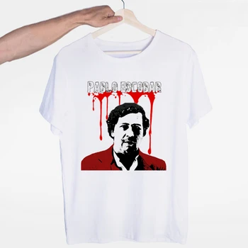 Pablo Escobar Tricou traficantul de Droguri Columbian Cartel Bani pentru Bărbați Tricou de Vara Camiseta Tricou Amuzant Topuri Tricouri