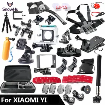 SnowHu pentru Yi 4k Set de Accesorii Wateraproof Caz de Protecție la Frontieră Cadru Centura de Piept de Montare Pentru Yi Camera 4K GS56