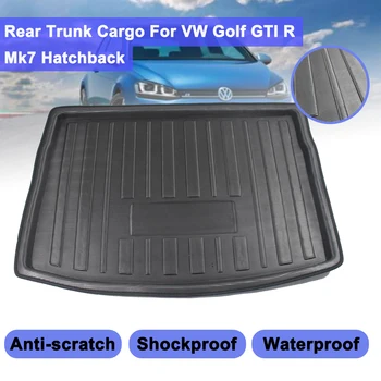 Cargo Liner Boot Tava Pentru VW Golf GTI R Mk7 Hatchback 2013 2016 - 2018 Portbagajul din Spate Capacul Mat Mat Covor Podea Kick Pad