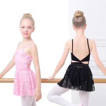 Copiii Crisscross Curele De Costume De Balet, Dans Tricou Fete De Gimnastică Haine Negre Sling Body Copii Tricou