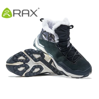 RAX Impermeabil Drumeții Pantofi pentru Bărbați de Iarnă în aer liber Adidași pentru Bărbați Cizme de Zapada de Pluș Munte Snowboots de Turism în aer liber pantofii de Jogging