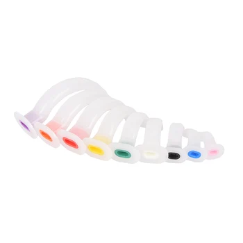 9 BUC Mixte de Unică folosință Orală Aer Mod de Culoare Alb Codat Guedel Respiratorii Tub Pentru Primul Ajutor căilor Respiratorii, Tubului de Gaze Tubul de Ghidare Pentru Pacienți
