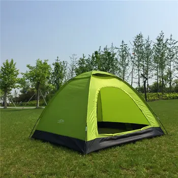 Camping cort de familie în aer liber, parc de agrement din fibra de sticla ori este rezistent la apă, 2 usi, 3 persoane cort